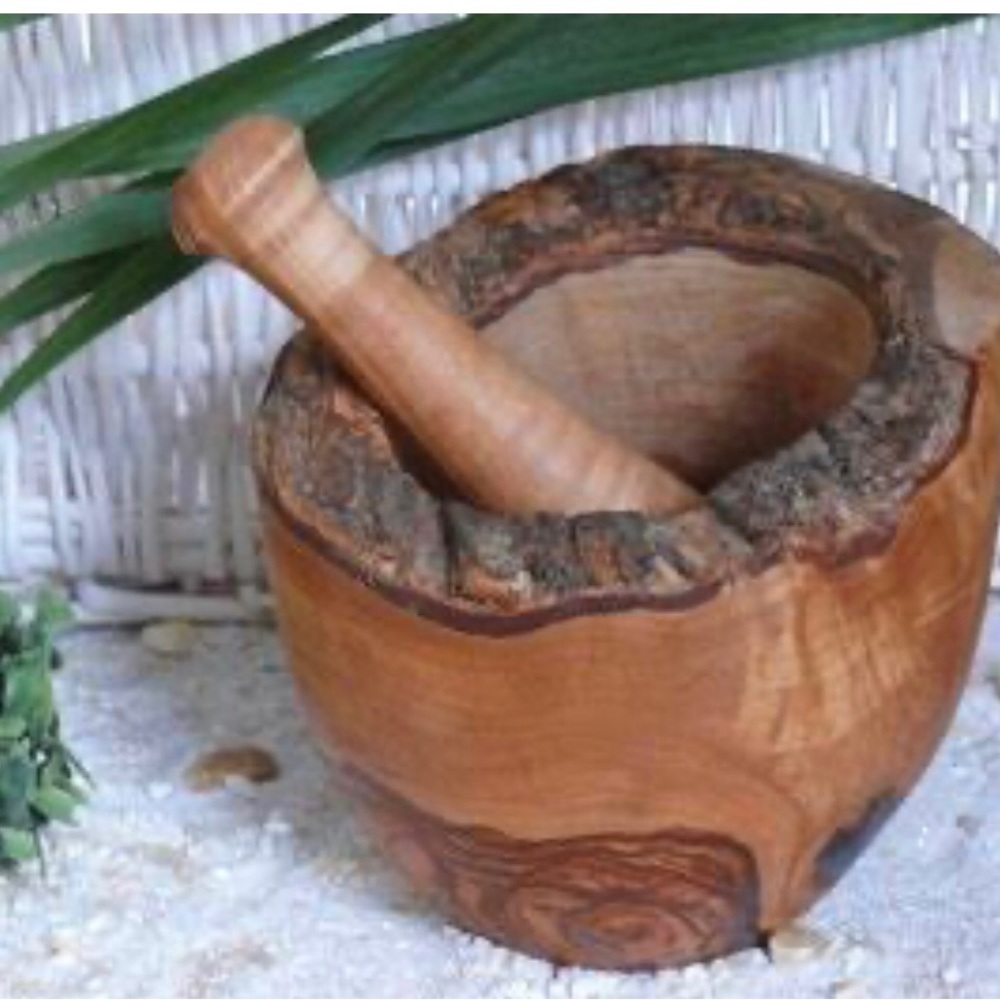 RUSTIC EDGE MORTAR & PESTLE